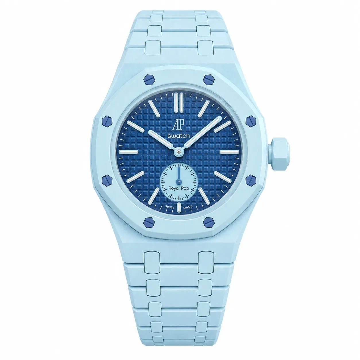 Light Blue Northline AP x Swatch Wristband Conversion Bracelet