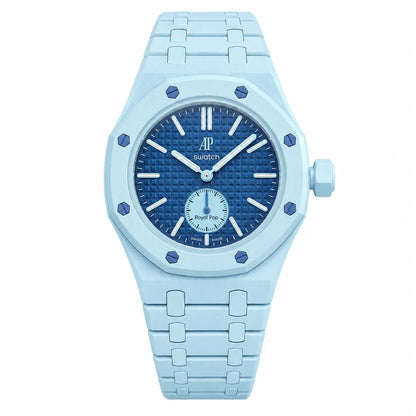 Light Blue Northline AP x Swatch Wristband Conversion Bracelet