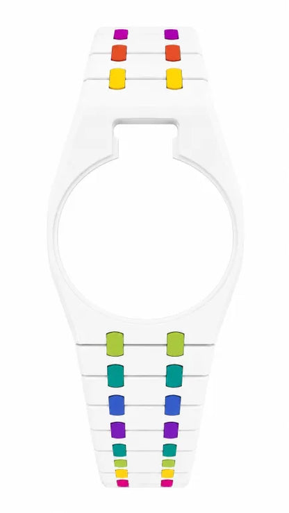 Huit Blanc Rainbow 2-Tone AP x Swatch Wristband Conversion Bracelet