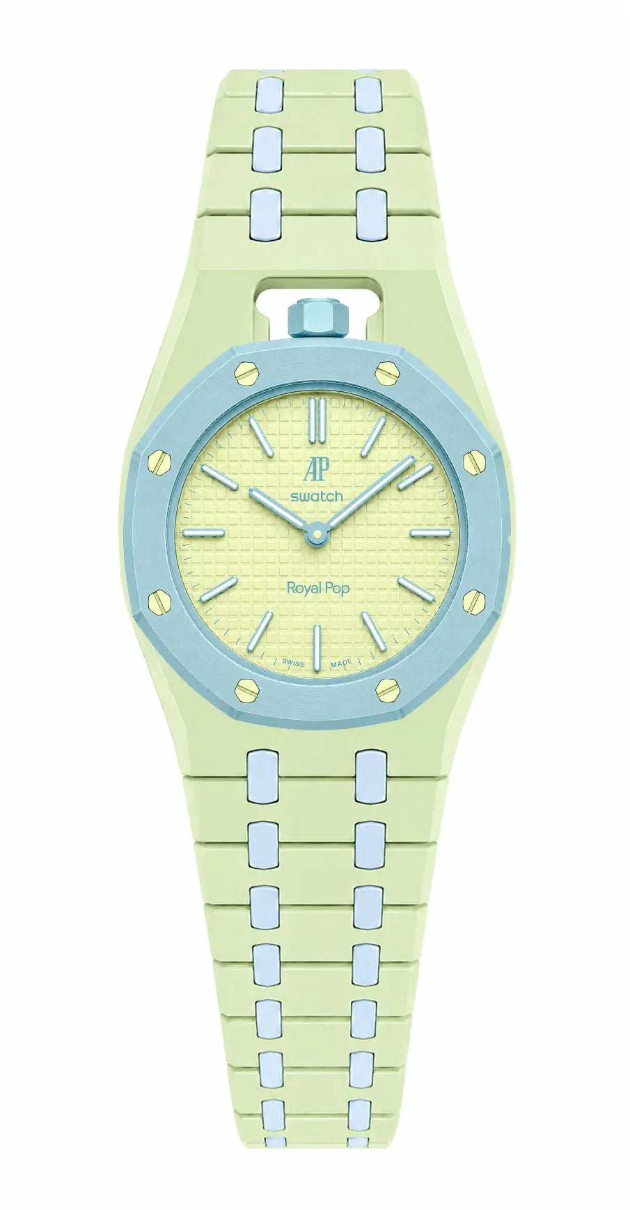 Blaue Acht 2-Tone AP x Swatch Wristband Conversion Bracelet