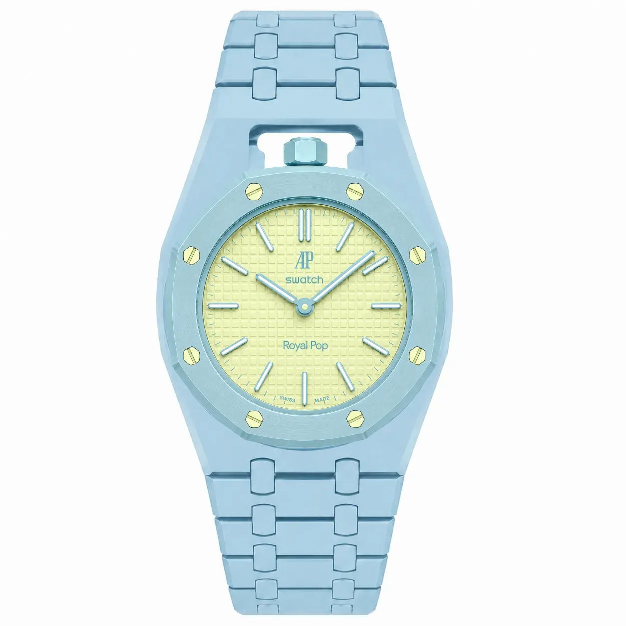 Light Blue Northline AP x Swatch Wristband Conversion Bracelet