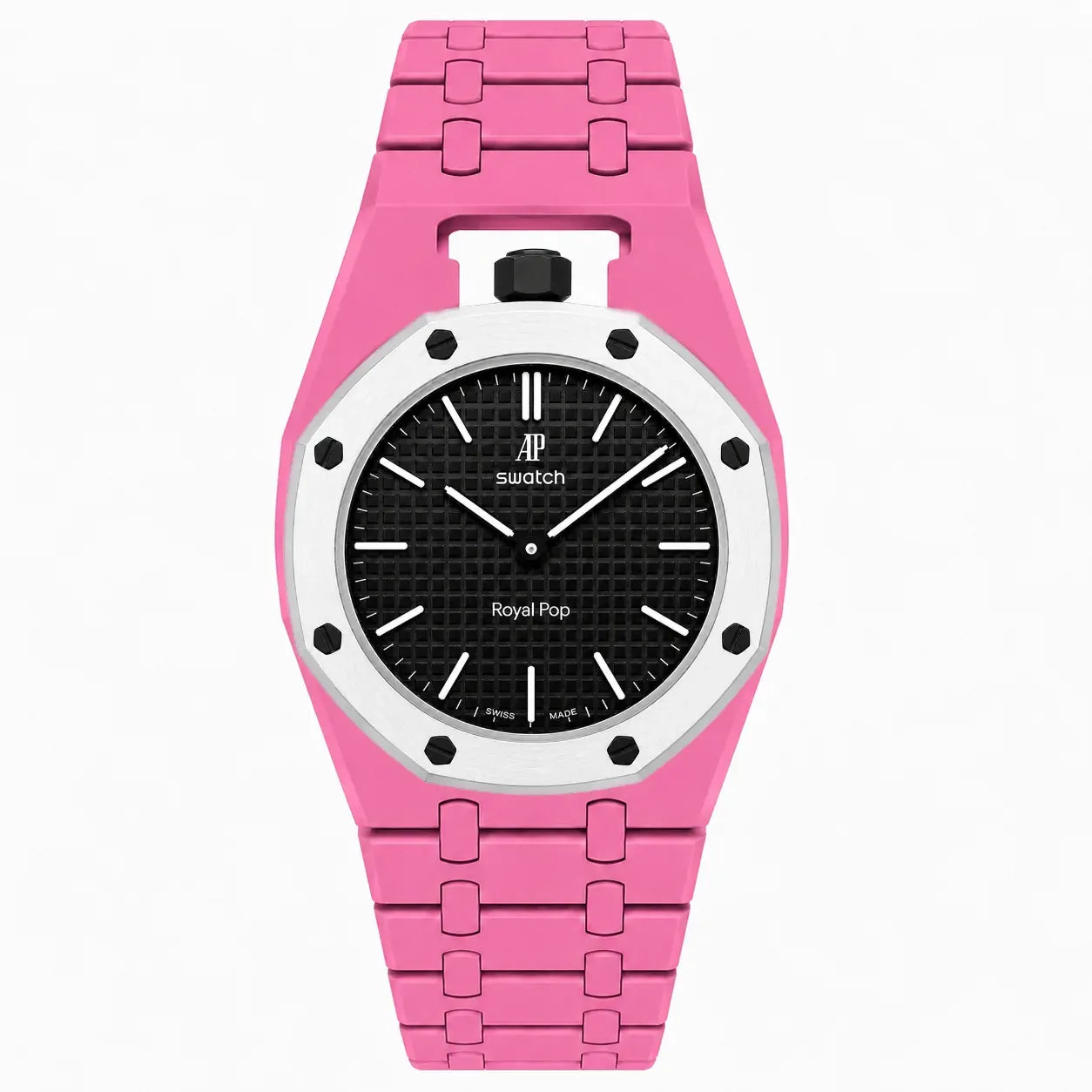 Pink Northline AP x Swatch Wristband Conversion Bracelet
