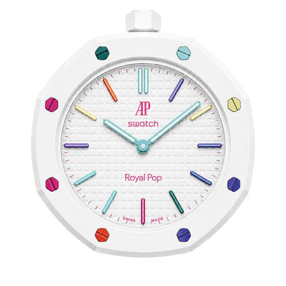 Huit Blanc Rainbow 2-Tone AP x Swatch Wristband Conversion Bracelet