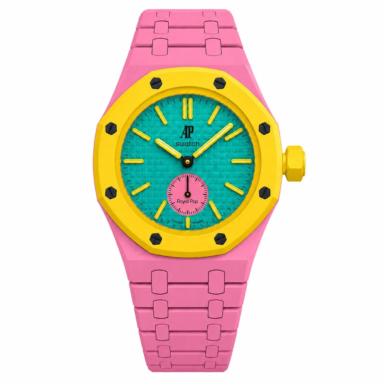 Pink Northline AP x Swatch Wristband Conversion Bracelet