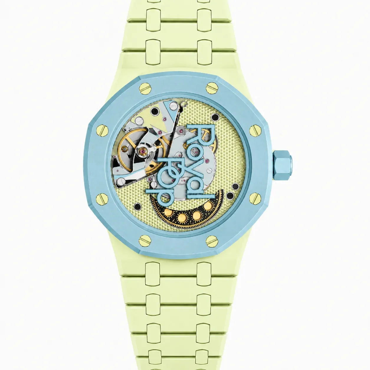 Light Green Northline AP x Swatch Wristband Conversion Bracelet