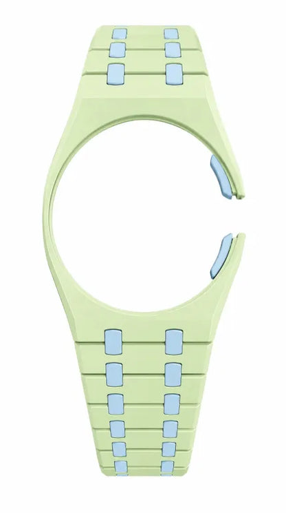 Blaue Acht 2-Tone AP x Swatch Wristband Conversion Bracelet